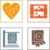 Music and Gallery Icon vector