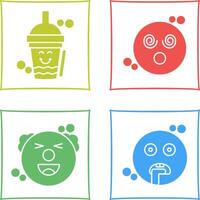 Drink and Dizzy Icon vector