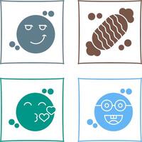 Smirk and Candy Icon vector
