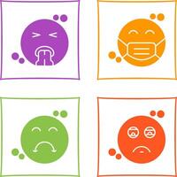 Vomit and Mask Icon vector