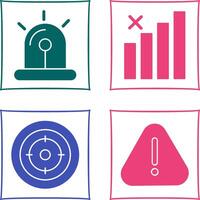 Sire and Block Icon vector