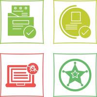 File Protection and Guarantee Icon vector