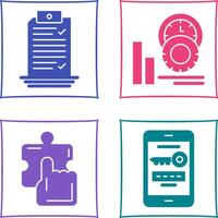 Check List and Performance Icon vector