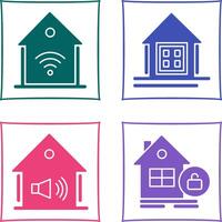 Smart Home and Window Icon vector