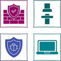 Firewall and Seat Icon vector