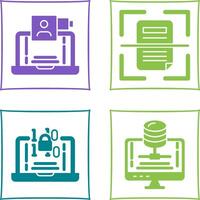Call and Scan Icon vector