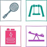 Racket and Swing Icon vector