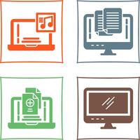 Music and Paste Icon vector