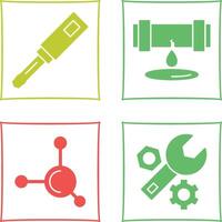 Screwdriver and Leak Icon vector