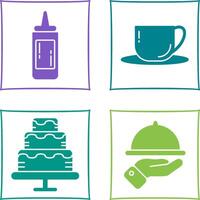 Sauce and Tea Icon vector