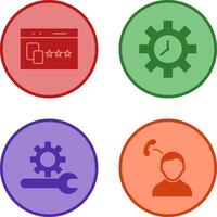 Website Promotion and Time Optimization Icon vector
