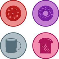 cookie and doughnut Icon vector