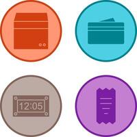 box and wallet Icon vector