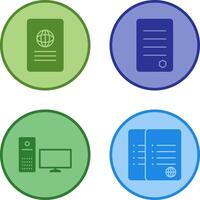 global report and reports Icon vector