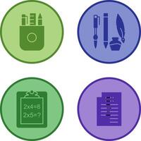 Stationery and Writing Equipment Icon vector