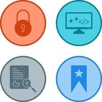 Closed Access and Clean Code Icon vector