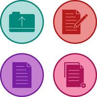 folder and edit document Icon vector