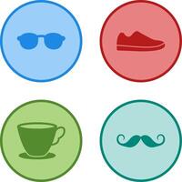 Sunglasses and Shoe Icon vector