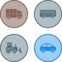 Truck and Bus Icon vector