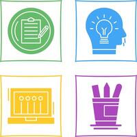 Contract and Idea Icon vector