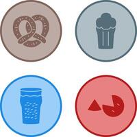 Pretzel and Pint of Beer Icon vector