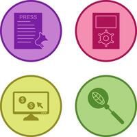 Press Releases and Management Icon vector