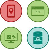 Gps Service and Event Management Icon vector