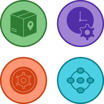 Tracking Services and Time Optimization Icon vector