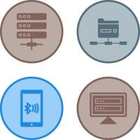 Server and Network Icon vector