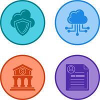 Cloud Computing and Shield Icon vector