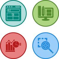 Website and Web Design Icon vector
