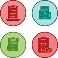 Clipboard and List Folder Icon vector