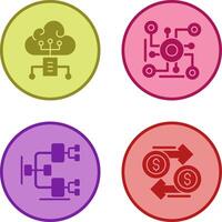 Cloud Computing and Connection Icon vector