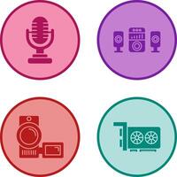 Microphone and Sound System Icon vector