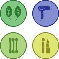 Herb and Hair removal Icon vector