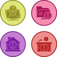 e mail and folder Icon vector