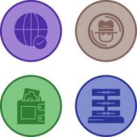 Internet and Spy Icon vector