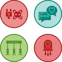 Socket and Chat Icon vector