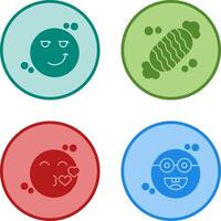 Smirk and Candy Icon vector