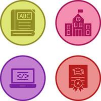 Book and School Icon vector