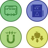 Electrical Circuit and Formula Icon vector