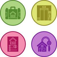 Briefcase and Elevator Icon vector