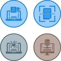 Call and Scan Icon vector