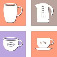 mug and kettle Icon vector