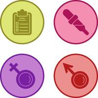 Diagnosis and Dropper Icon vector