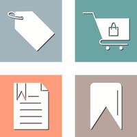 tag and cart Icon vector