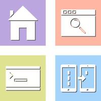 homepage and browser Icon vector