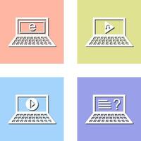 Internet and Play Music Icon vector