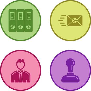 Document and Envelope Icon vector