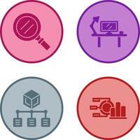 Search and Workspace Icon vector